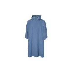 Poncho bleu unisexe